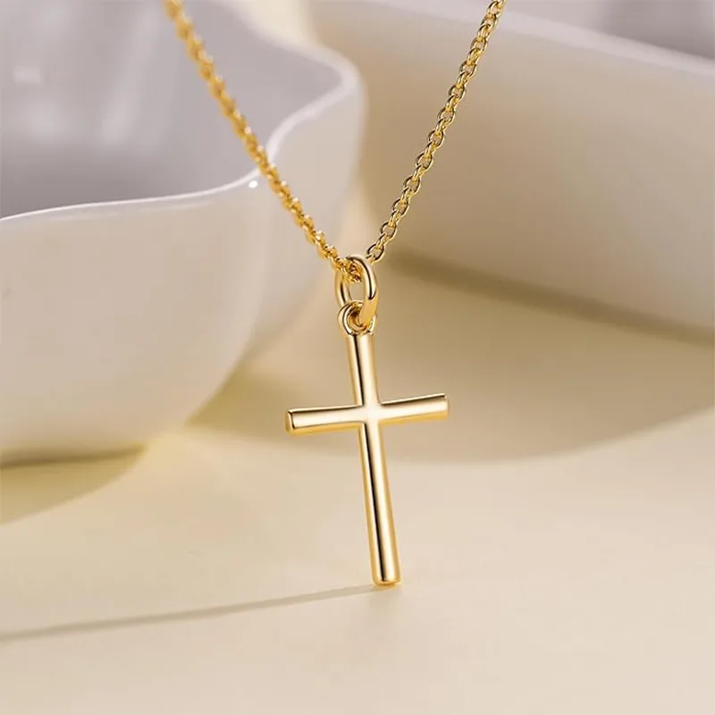 14 k guld kvinder Cross Fashion halskæde