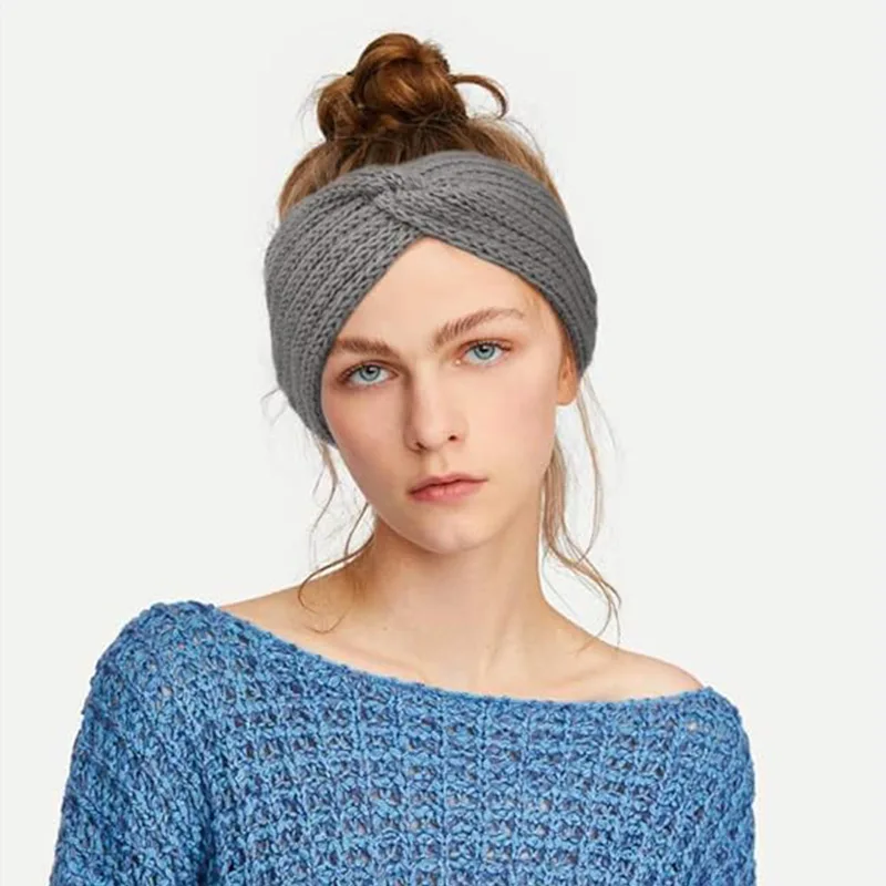 Komfortable strikkede polyester pandebånd