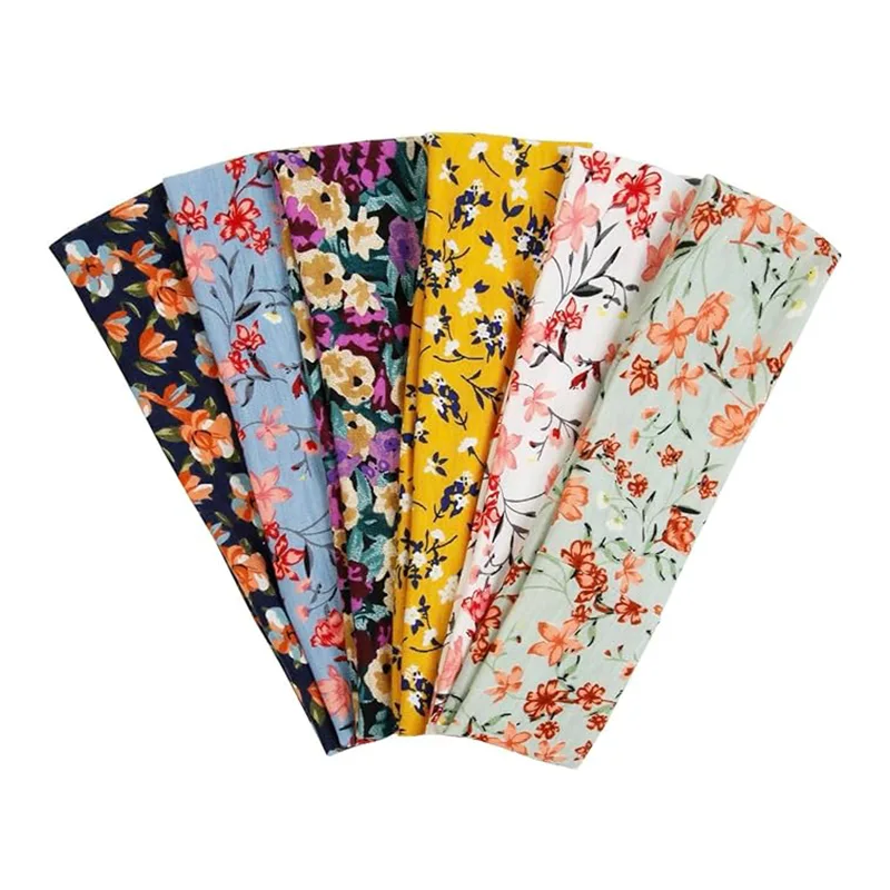 Daily Outfits Flower Printed Polyester Headbands