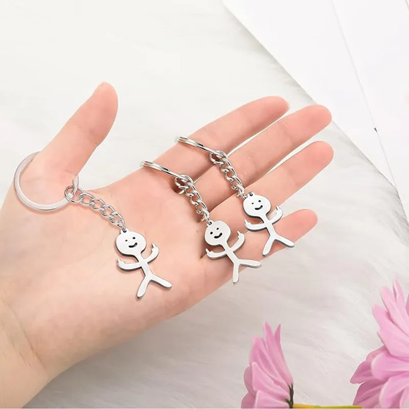 Nøglering i rustfrit stål